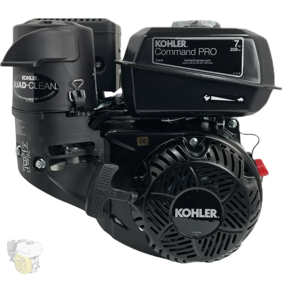 KOHLER CH270-3216 (7CV) Arbre conique 23mm; BRIDE ITALIEN M8 x 6 (135mm)