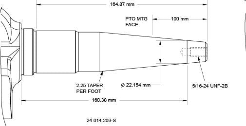 KOHLER Command PRO CH750 (27CV) Arbre conique