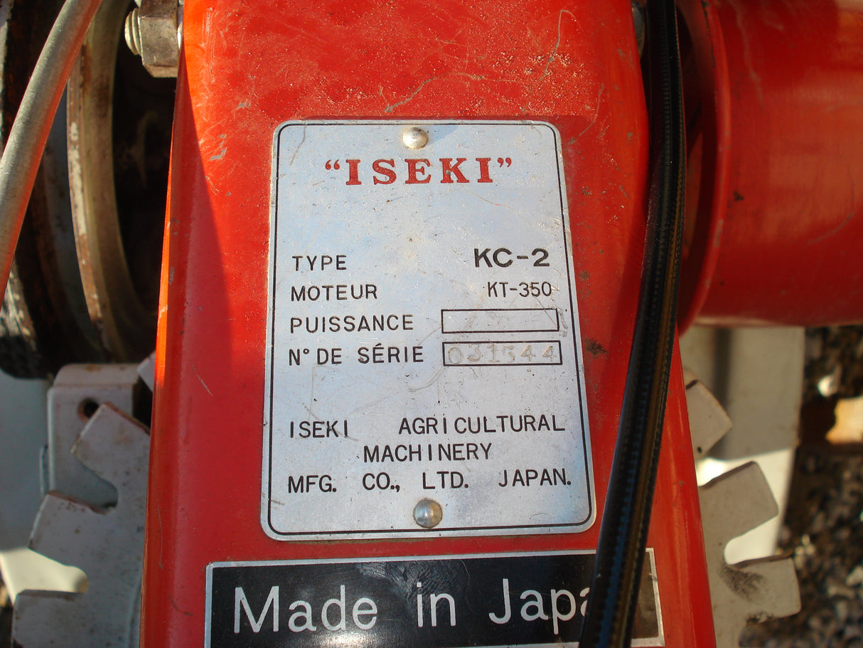 Moteur de remplacement pour Iseki KC-2 avec moteur KT350 ou KF251
