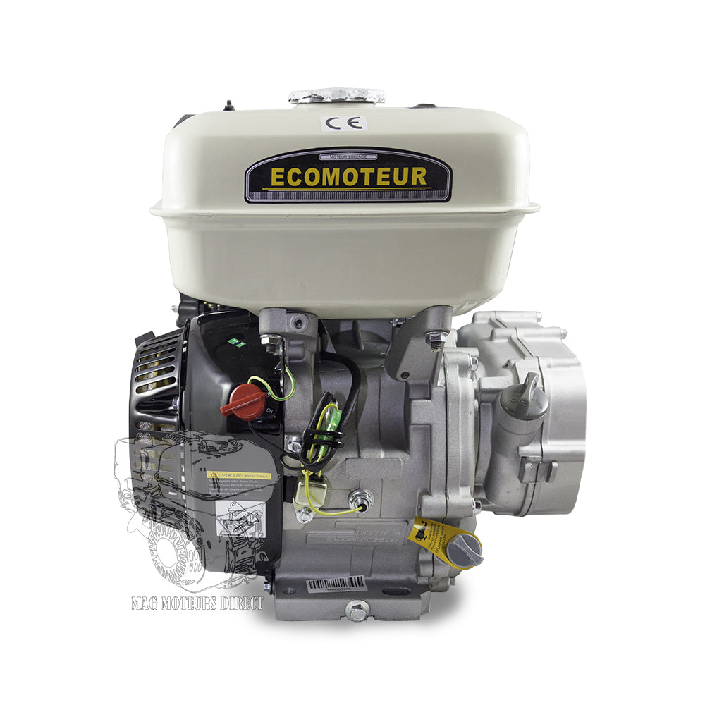 EcoMoteur EM90-XC arbre 22mm (9CV) avec boite de réduction bain d'huile.