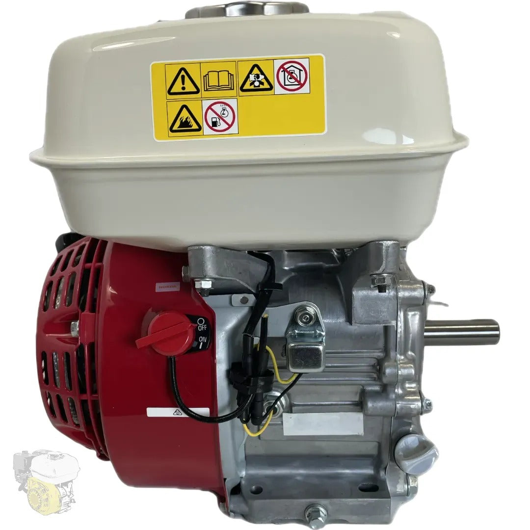 HONDA GX200 - QX - (eje de 19,05 mm / 3/4" x 58,5 mm) con alerta de nivel de aceite