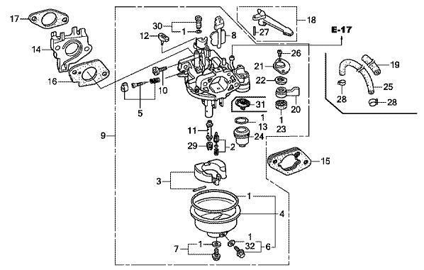 KIT REPARATION CARBURATEUR compatible HONDA GX240 (ECO)