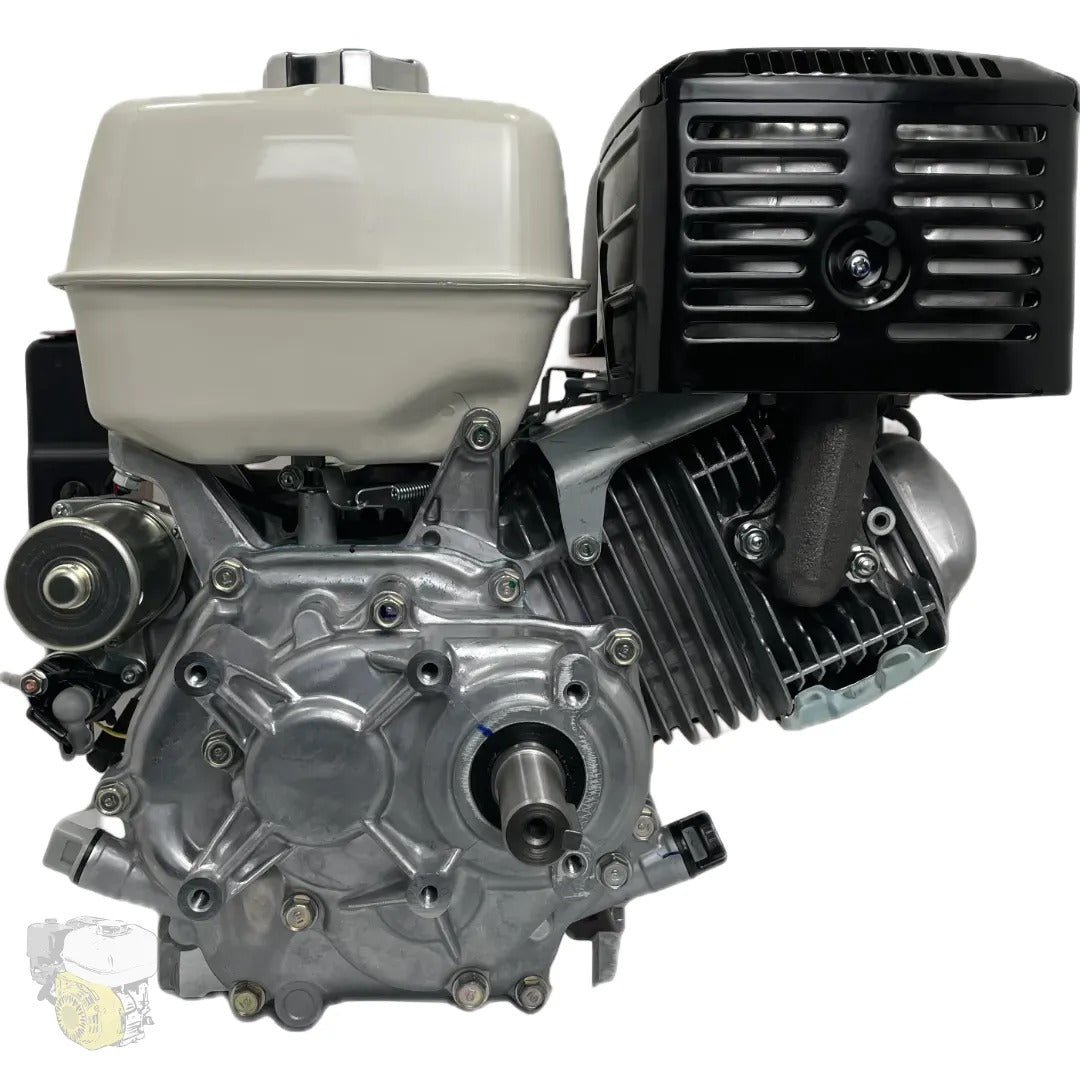 HONDA GX390 LKE - (eje de 25 mm) con reducción de 1/2, arranque eléctrico (10 A) y alerta de nivel de aceite