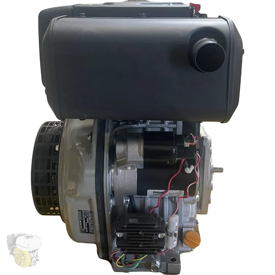 Yanmar L100N avec arbre conique italien, démarrage électrique et lanceur