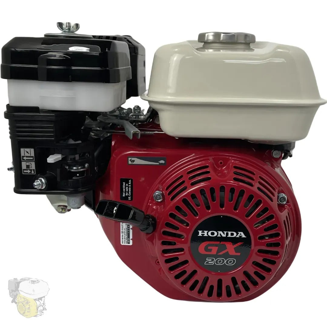 HONDA GX200 QHB1 - (Arbre 19.05mm / 3/4" x 58,5mm) sans alerte niveau d'huile