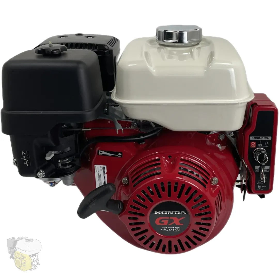 HONDA GX270 SXE4 - (Arbre 25 mm) avec démarrage électrique et alerte niveau d'huile