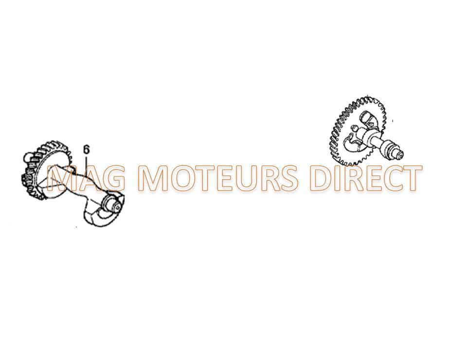 ARBRE A CAMES compatible HONDA GX340/GX390 et POIDS de BALANCIER (ECO)