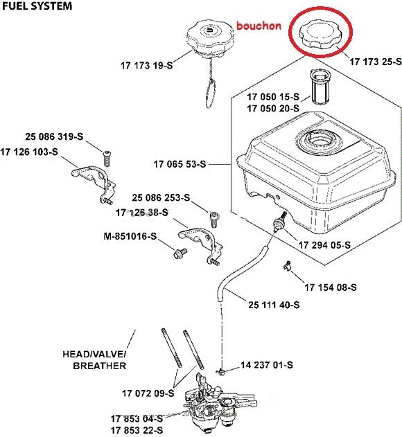 Tapón del depósito KOHLER CH270
