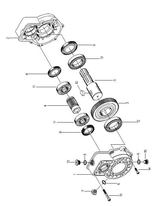BOITIER Réducteur / inverseur MP10 avec prise de force tracteur