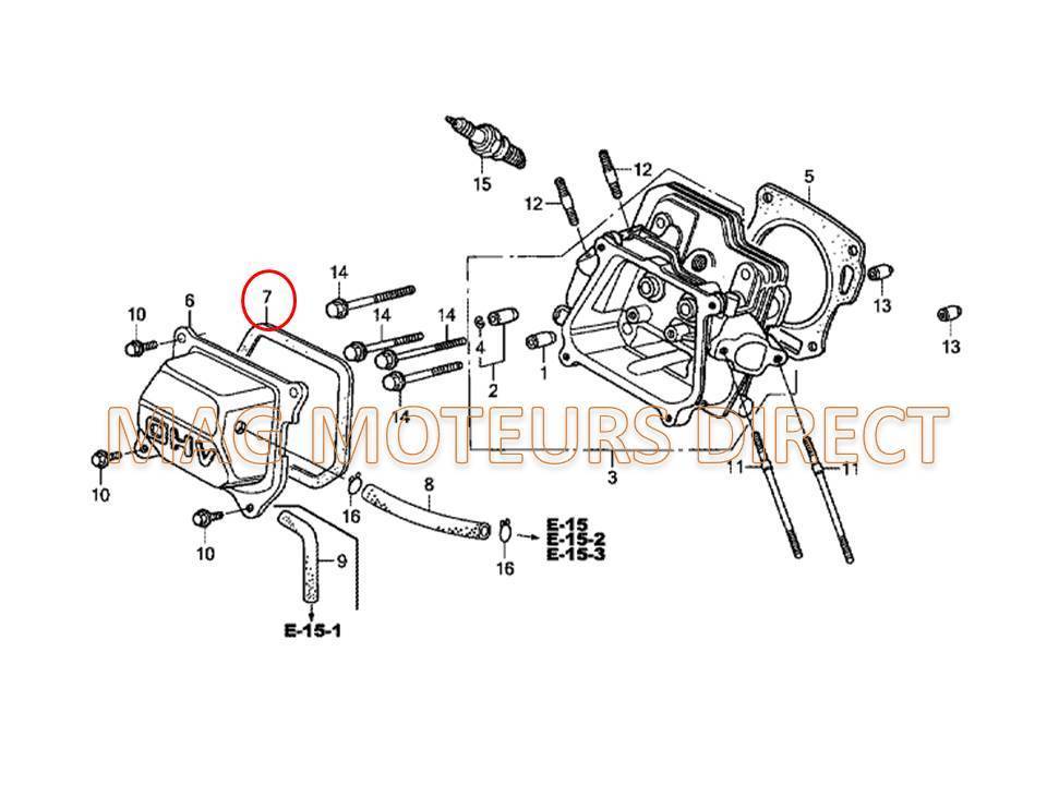 JOINT CACHE CULBUTEUR pour ECOMOTEUR EM40/EM55/EM65/EM70