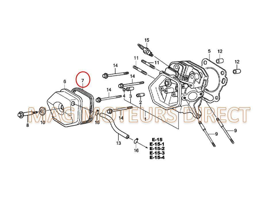 JOINT CACHE CULBUTEUR pour ECOMOTEUR EM90/EM130/EM150