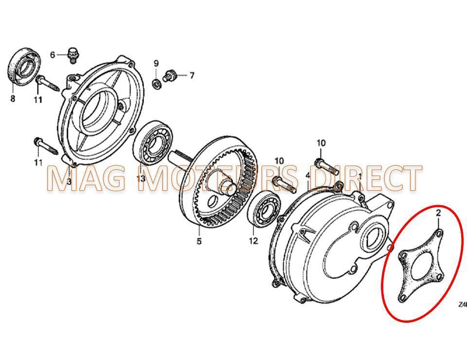 JOINT DE CARTER DE REDUCTION compatible HONDA GX120 GX160 GX200 type H (ECO)