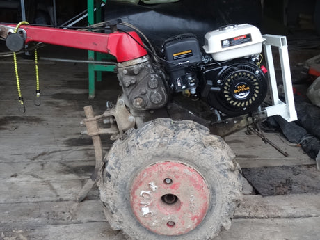 Remotorisation HONDA F42 avec moteur écomoteur EM65 avec arbre de 22mm