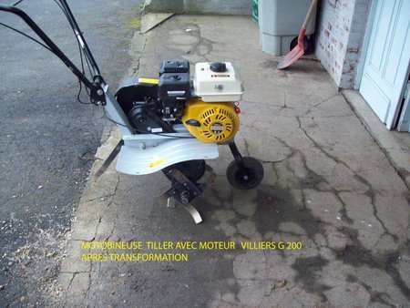 Motoculteur Granja - Moteur Tecumseh Geo 50 remplacé par Villiers G200 VFQ