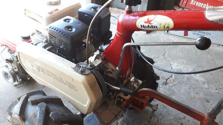 Motoculteur ROBIN PR14 ancien moteur EY14B remplacé par un ecomoteur EM65