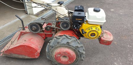 Remplacement moteur sur mini tiller Yanmar YK350SF avec PM65