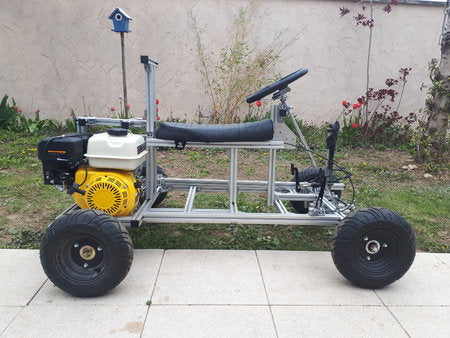 Moteur villiers G200-VFS-B sur un karting maison