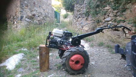 Remplacement du moteur sur un Iseki KS280 avec un Honda GX200 avec démarrage électrique