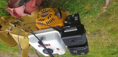 Moteur Villiers G210 sur motofaucheuse Tielburger T75
