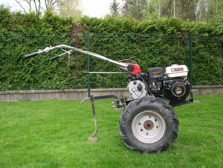 Conversion motoculteur Mitsubishi CT154 avec Ecomoteur EM55-XR