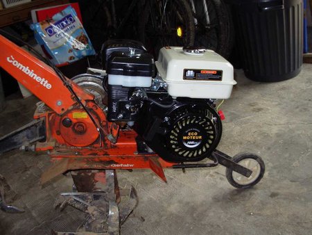 Combinette Hako, ancien moteur JLO remplacé par EM65-X 6.5CV