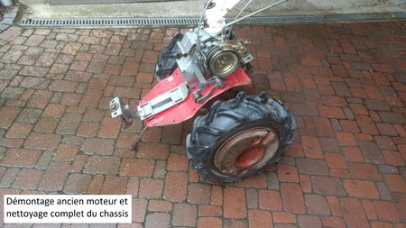 Conversion d'un kubota T620 avec un Ecomoteur EM70-XR