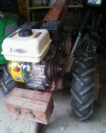 Motoculteur Stafor S9 avec moteur Bernard HS remplacé par Villiers G200V