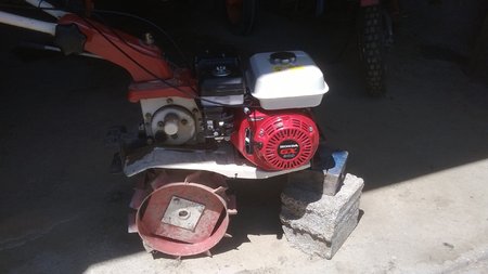 Kit universel pour motoculteur Iseki A280 avec Honda hybride GX200-RED-20mm