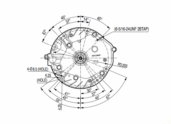 Mounting hole spacing