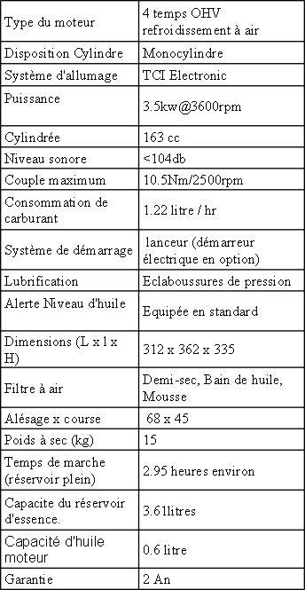 VILLIERS G180 VFQ (6CV) arbre 19.05mm