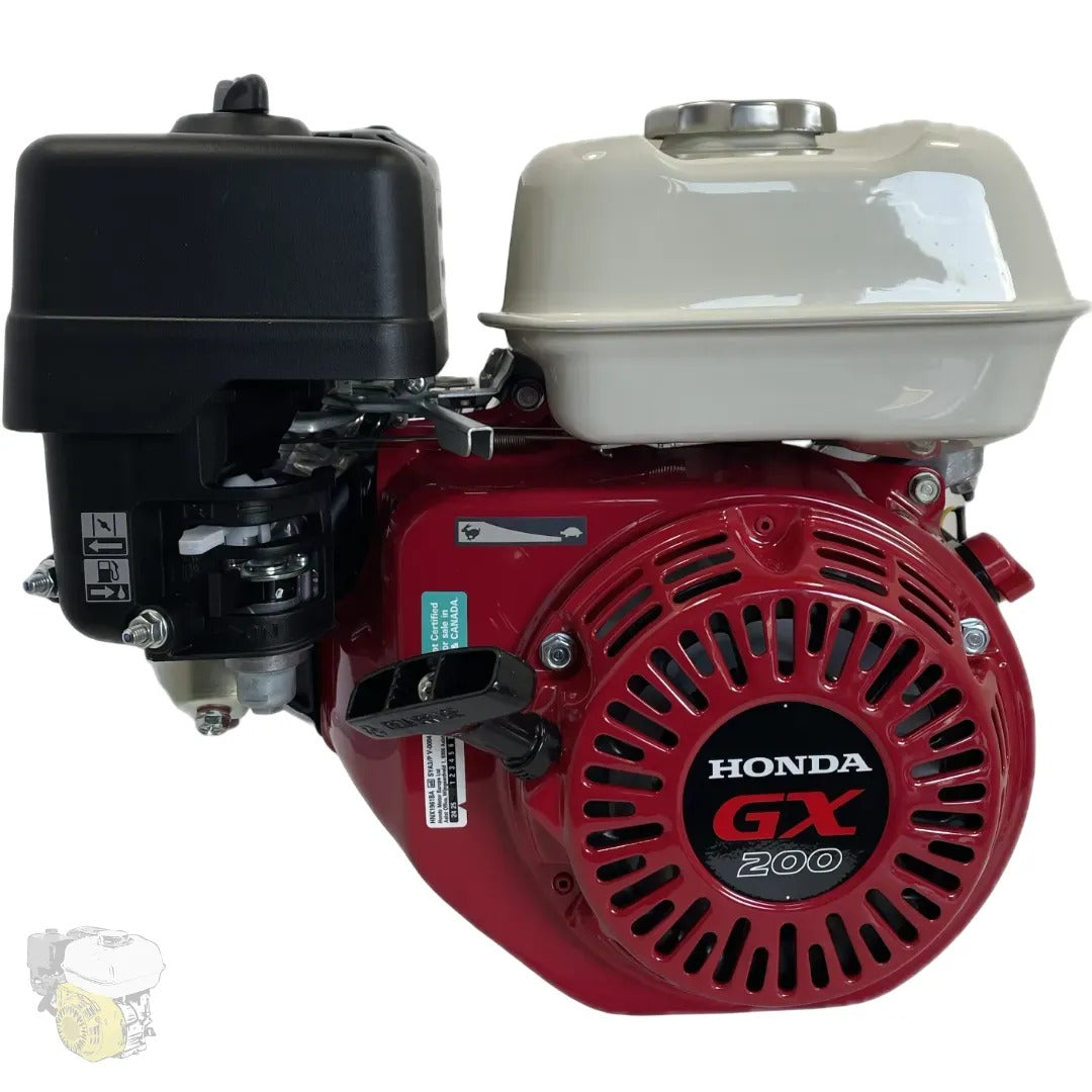 HONDA GX200 - QX - (eje de 19,05 mm / 3/4" x 58,5 mm) con alerta de nivel de aceite