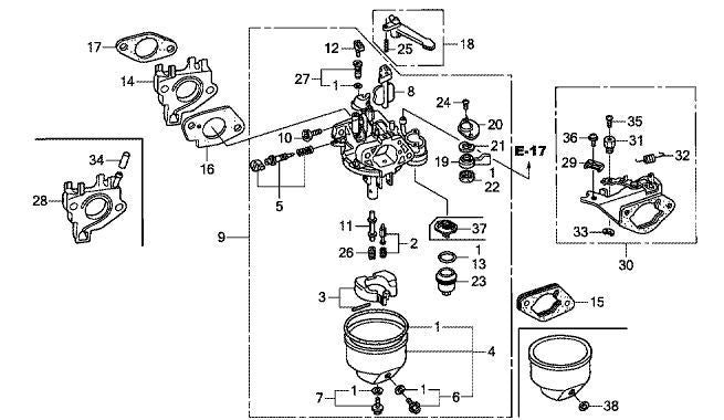 CARBURETOR REPAIR KIT for VILLIERS G270