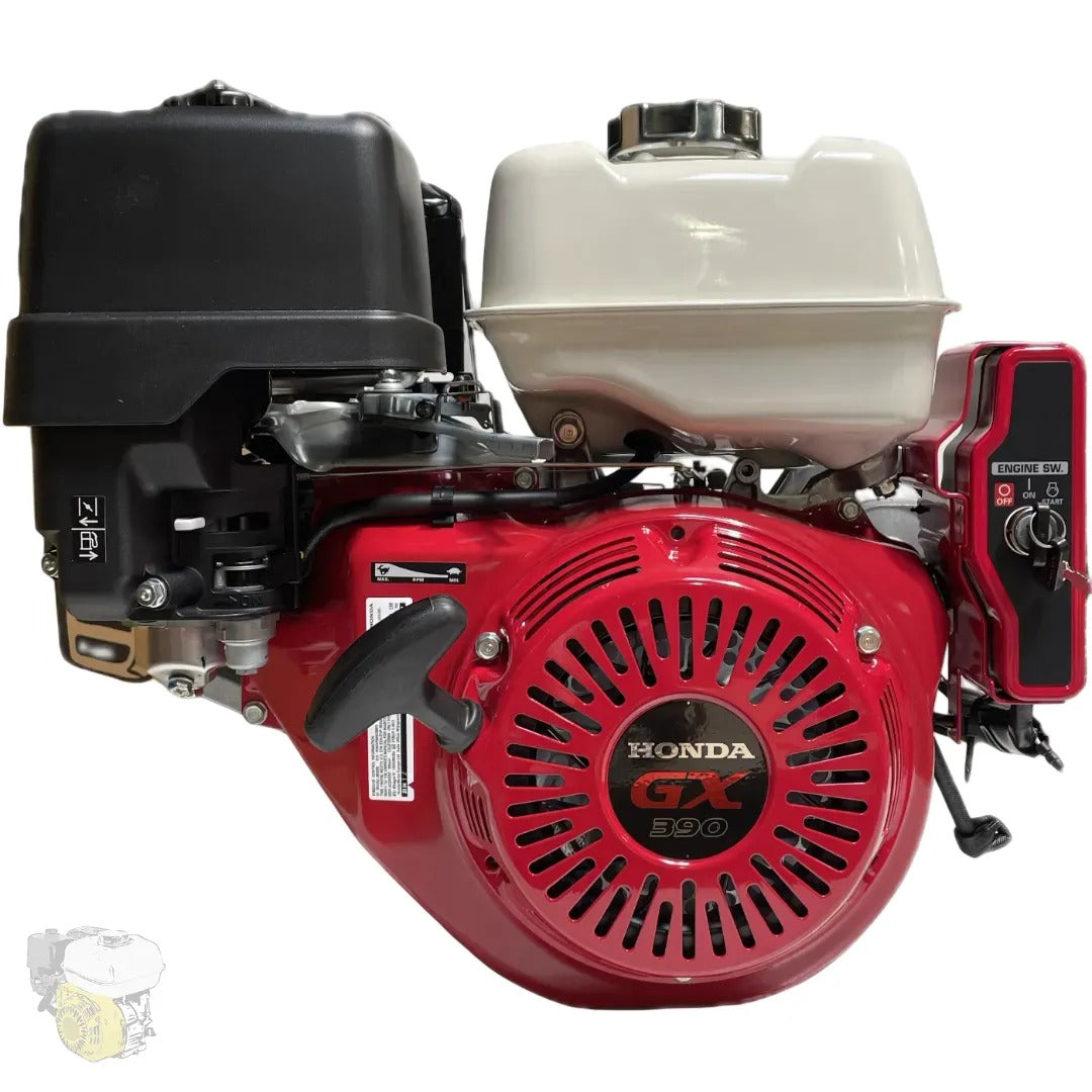 HONDA GX390 QMEO / QKA4 - (Arbre 25,4mm/ 1") avec démarreur électrique (10A) et alerte niveau d'huile