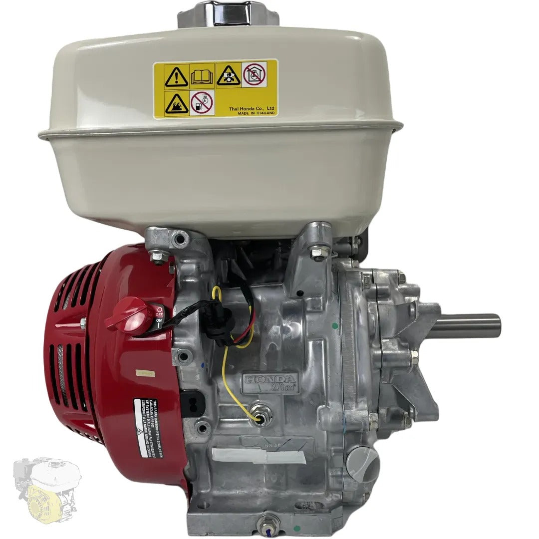 HONDA GX270 HXQ4 - (Arbre 25,4mm) avec réduction 1/6 et alerte niveau d'huile