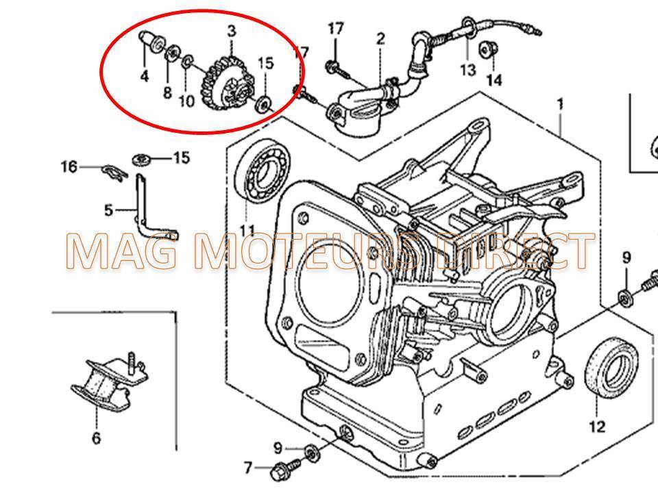 KIT ENSEMBLE DE REGULATEUR compatible HONDA  GX240 GX270  (ECO)