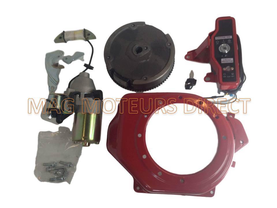 KIT DEMARREUR ELECTRIQUE compatible HONDA GX140 GX160 GX200 (ECO)