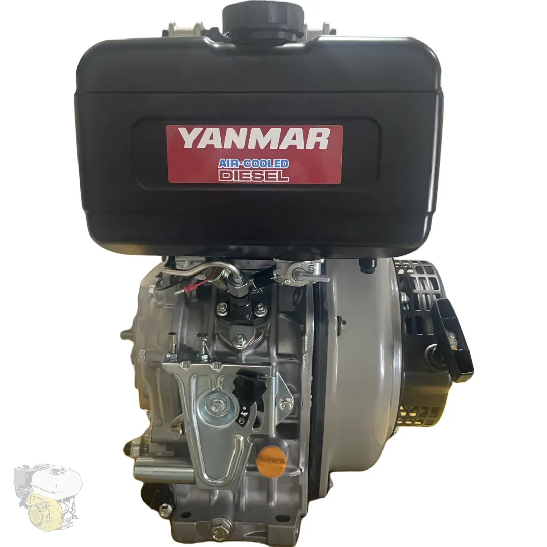 Yanmar L100N avec arbre conique italien, démarrage électrique et lanceur