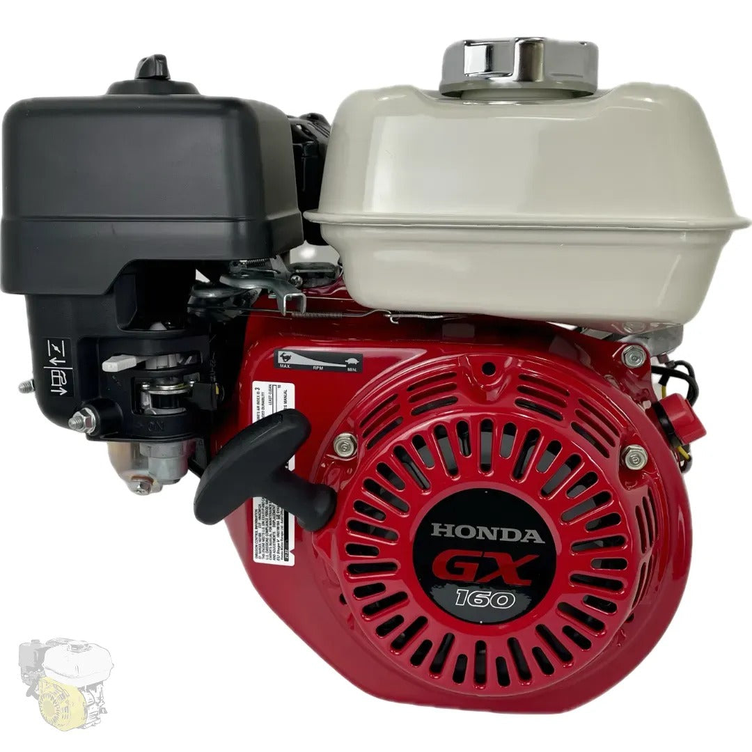 HONDA GX160 HX4 -Type H avec REDUCTEUR 1/6 (Arbre 19.05mm) avec alerte niveau d'huile (4.8 CV)