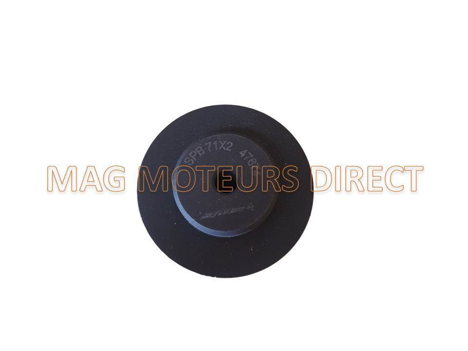 POULIE FONTE 71mm - Type SPB - Double Gorge - MONOBLOC