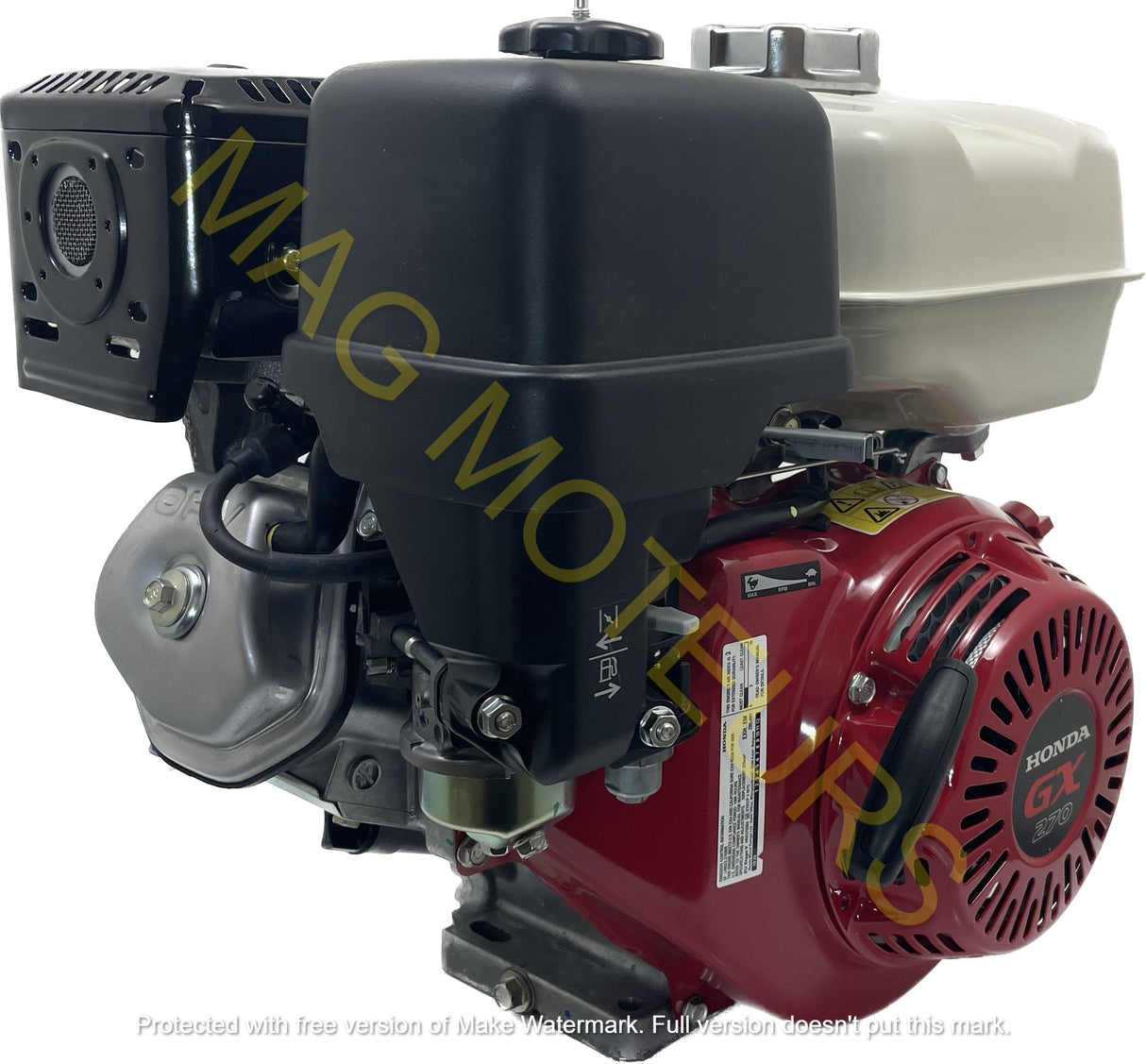 HONDA GX270 VXE7 - (Arbre Conique type groupe) avec démarreur électrique et alerte niveau d'huile