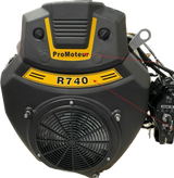 PROMOTEUR R740 (Arbre 28.5mm) avec démarrage électrique (739cc)