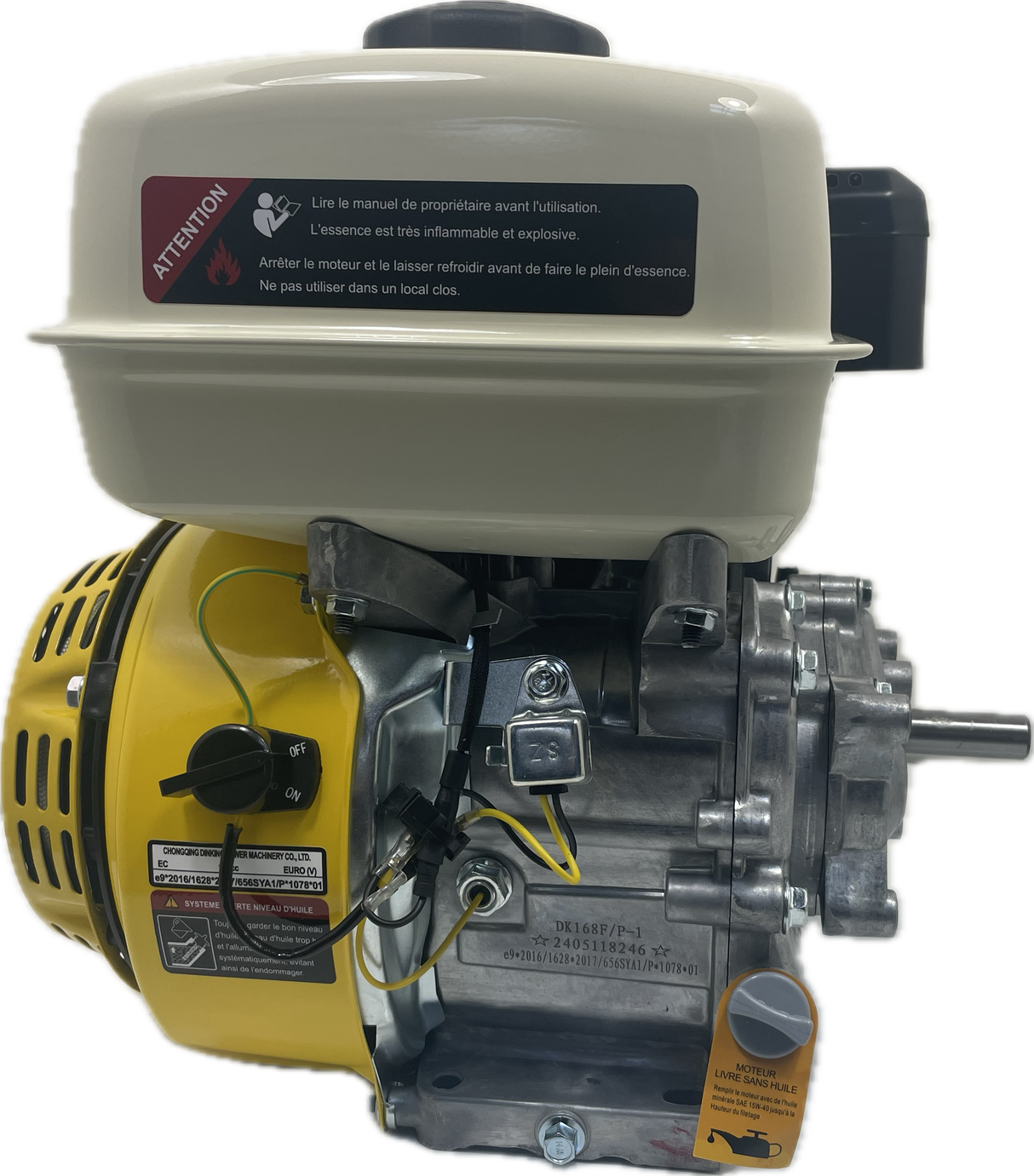 ProMoteur G200V (6.5CV) avec réducteur 1/2