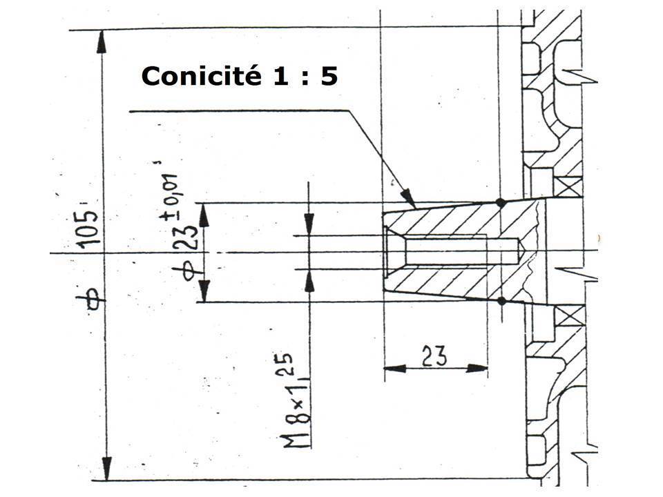 ProMoteur G390V (13CV) arbre conique 23mm et bride italienne