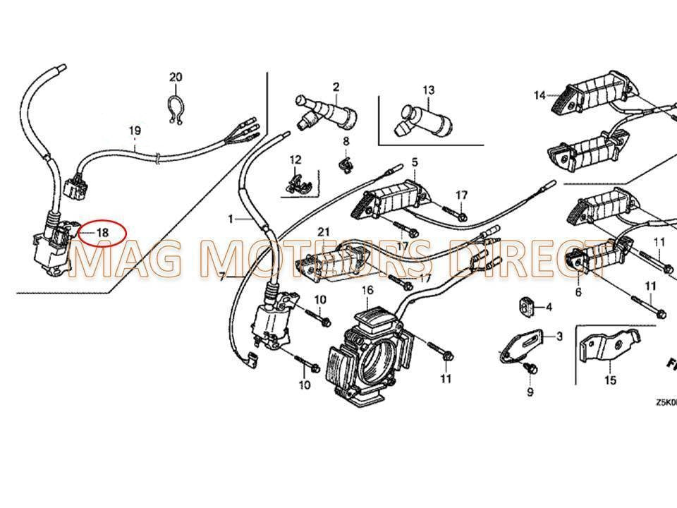 BOBINE D'ALLUMAGE HONDA GX240/270/340/390 UT2