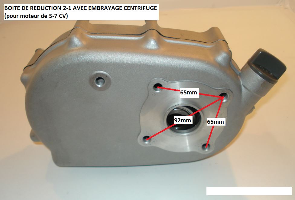 Boite de Reduction 2-1 avec Embrayage Centrifuge 5-7CV