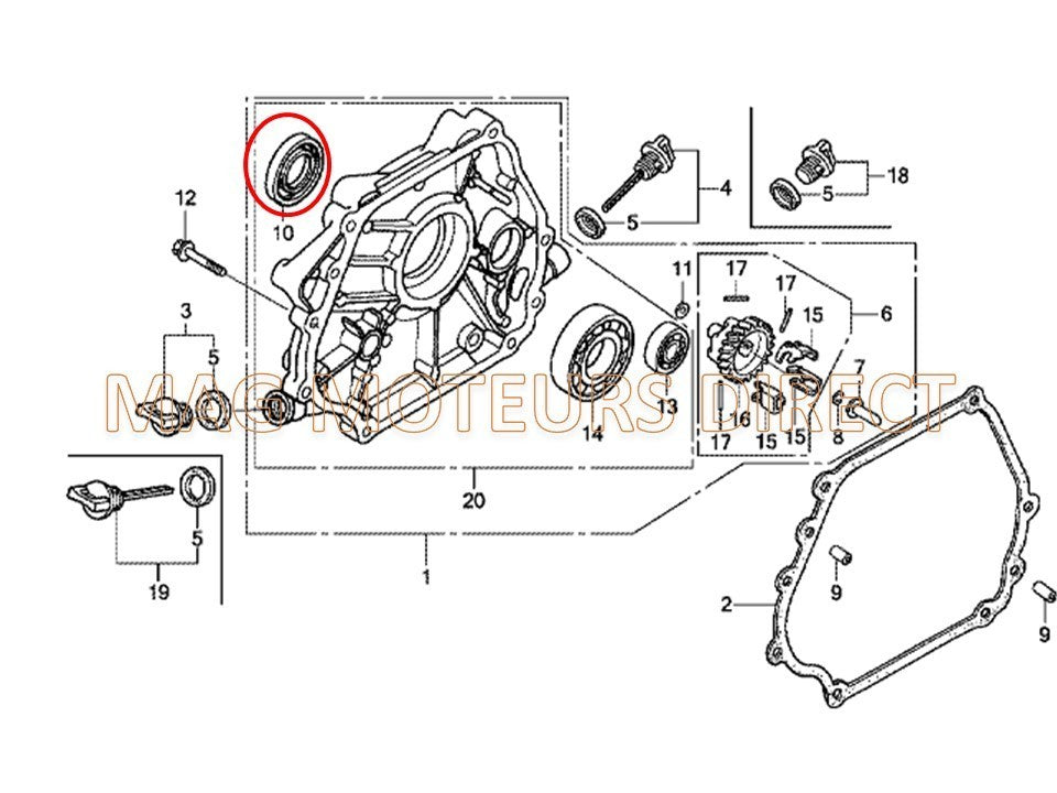 JOINT SPIE pour  VILLIERS G390/G420