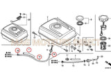 TUYAU D'ESSENCE RENFORCE HONDA GX 340 390