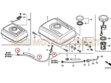 TUYAU FLEXIBLE D'ESSENCE ALLONGE HONDA GX/GXV (4.5 X 360mm)