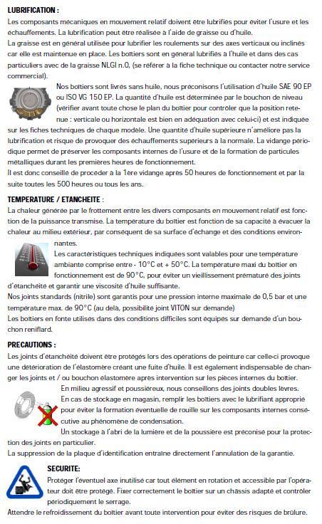 BOITIER Réducteur / inverseur MP10 avec prise de force tracteur