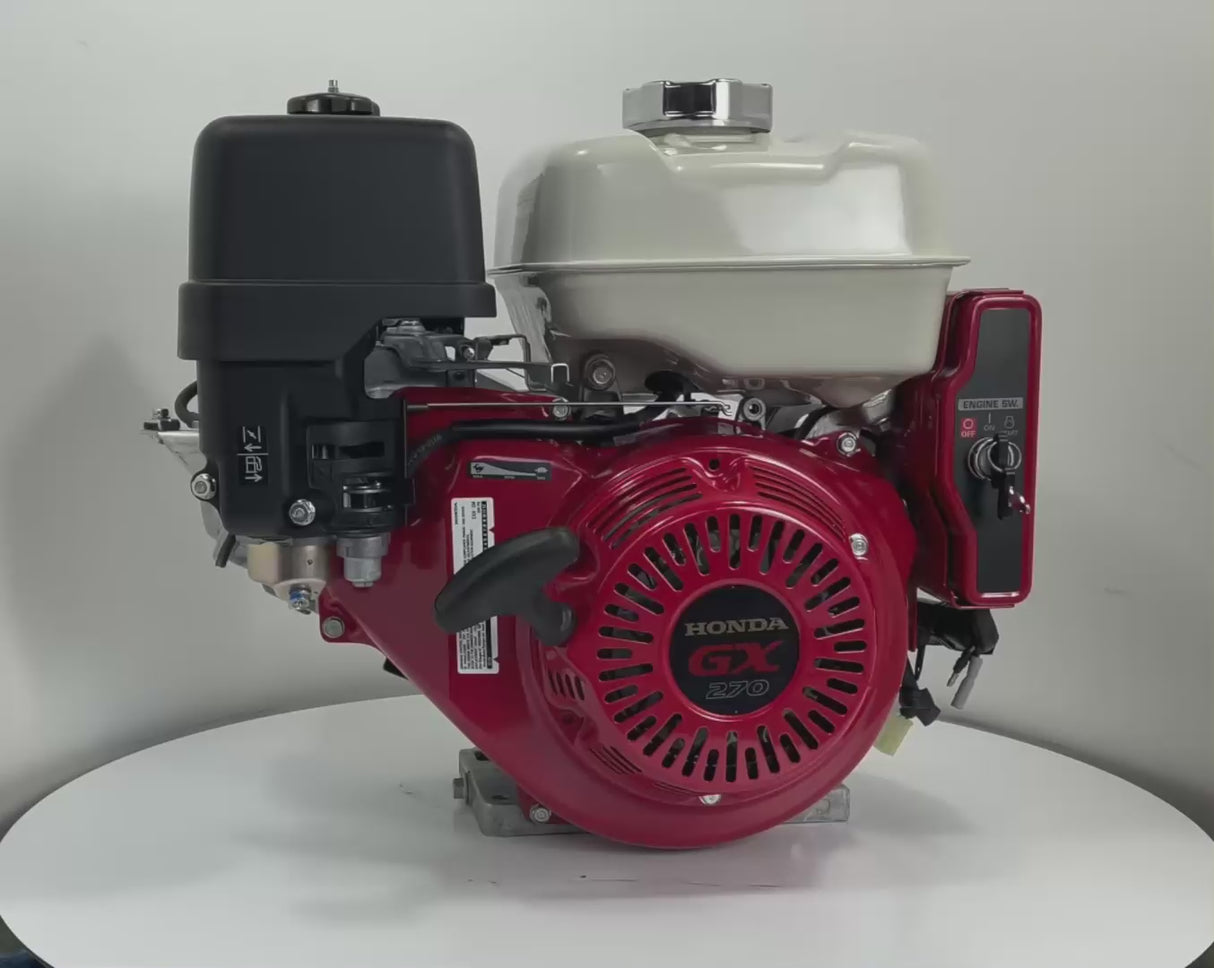 HONDA GX270 QME2 - (Arbre 25.4mm/1") avec démarrage électrique 10A et alerte niveau d'huile